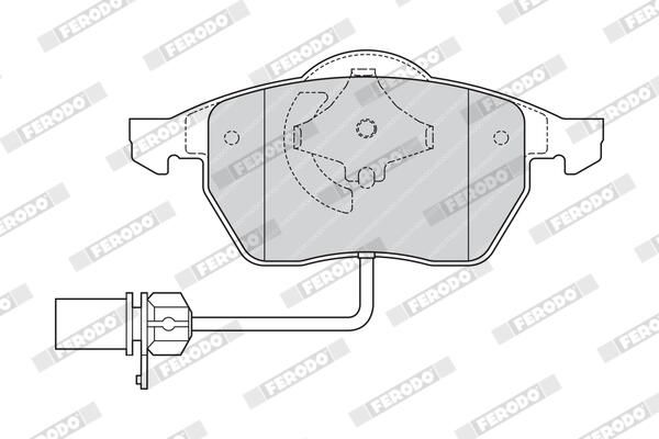 FERODO FDB1323 Brake Pad Set, disc brake