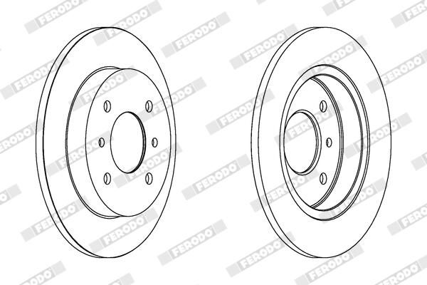 FERODO DDF267C Brake Disc