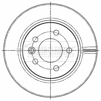 Гальмівний диск, Borg & Beck BBD5509