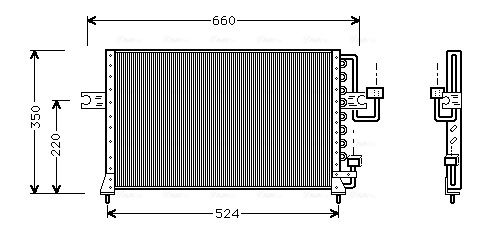 AVA QUALITY COOLING kondenzátor, klíma HY5045