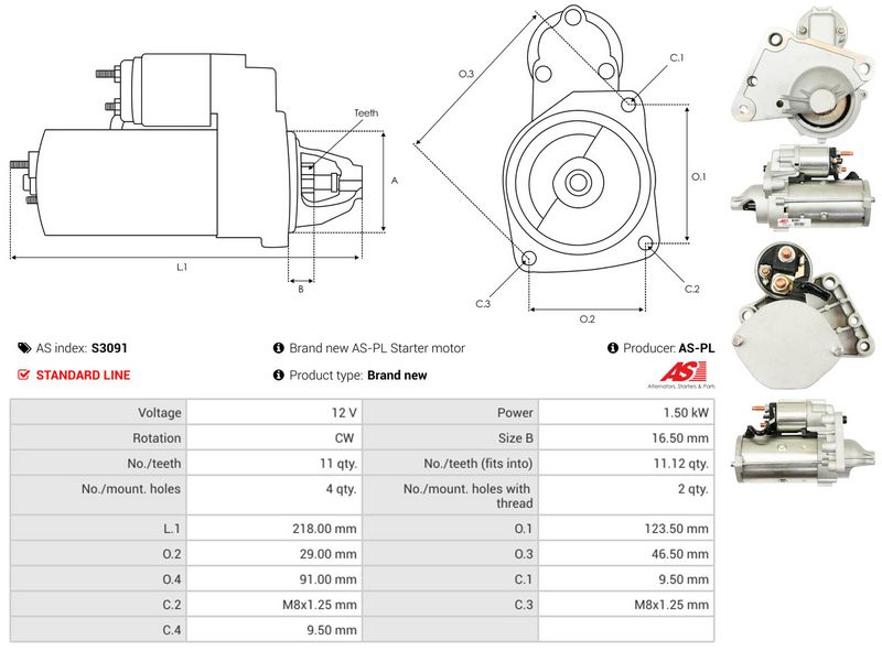AS-PL S3091 Starter