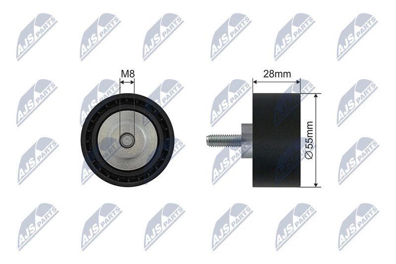 Натяжний ролик, поліклиновий ремінь, Nty RNK-BM-045