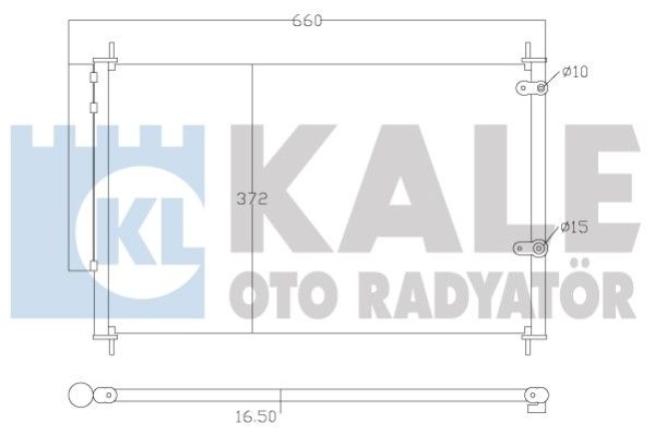 Конденсатор, система кондиціонування повітря, Kale Oto Radyatör 342595