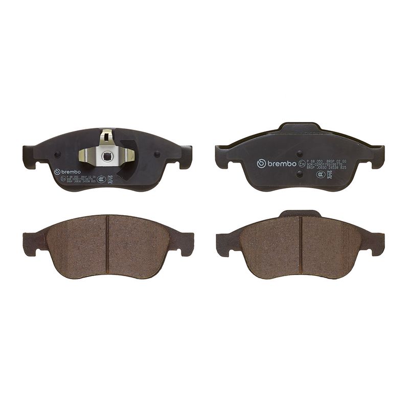 Piduriklotsi komplekt, ketaspidur, BREMBO P 68 050