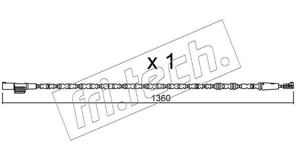 fri.tech. figyelmezető kontaktus, fékbetétkopás SU.308