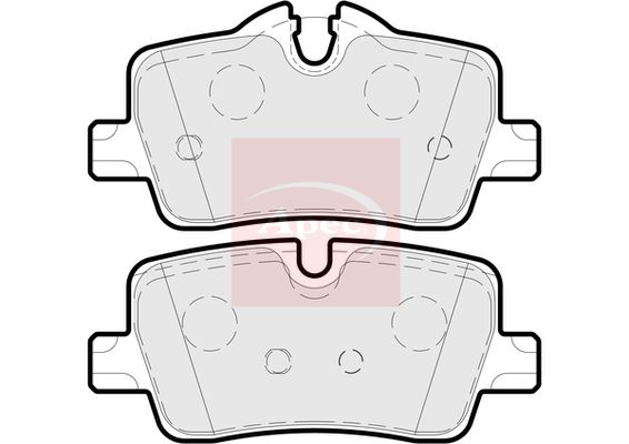 APEC Brake Pad Set, disc brake PAD2298