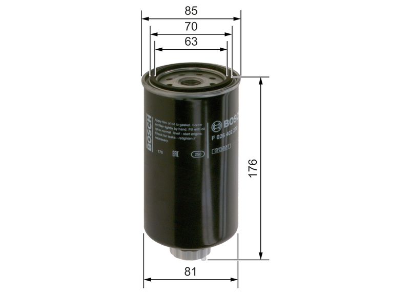 BOSCH F 026 402 270 Fuel Filter