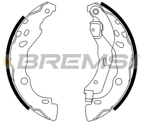 Комплект гальмівних колодок, Bremsi GF0409