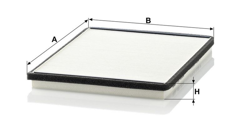 Filter, salongiõhk, MANN-FILTER CU 2530