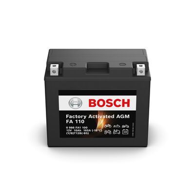 АКБ МОТО AGM 12V 10А*ч 165А FA110 - кратн. 6 шт Bosch 0986FA1100