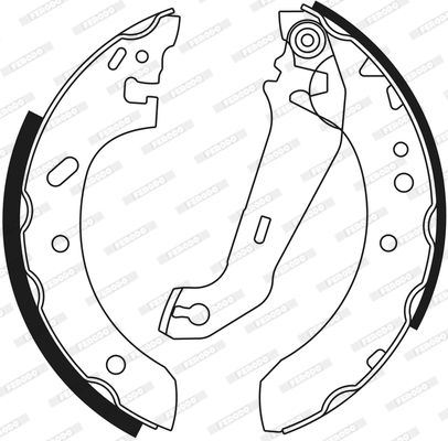 FERODO FSB552 Brake Shoe Set