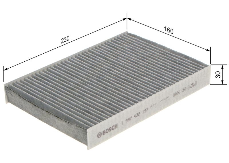 BOSCH 1 987 432 197 Filter, cabin air