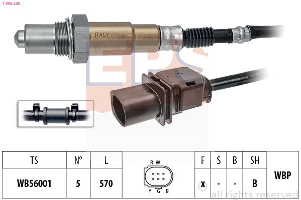 EPS Volkswagen лямбда-зонд Passat 1.4TSI EcoFuel 09-