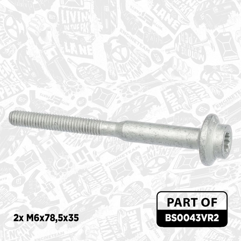 Product Image - Schroef, inspuitstukhouder - BS0043VR2 - ET ENGINETEAM