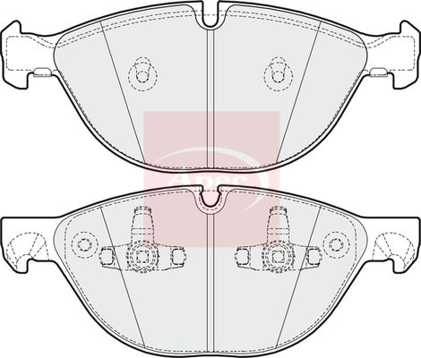 APEC Brake Pad Set, disc brake PAD1615