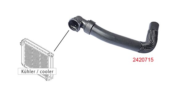 METZGER AUTOTEILE 2420715 Radiator Hose
