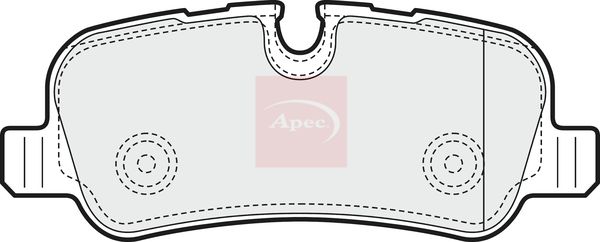 APEC Brake Pad Set, disc brake PAD1469