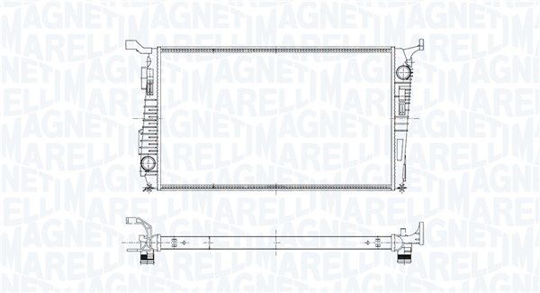 Radiator, racire motor MAGNETI MARELLI 350213225200