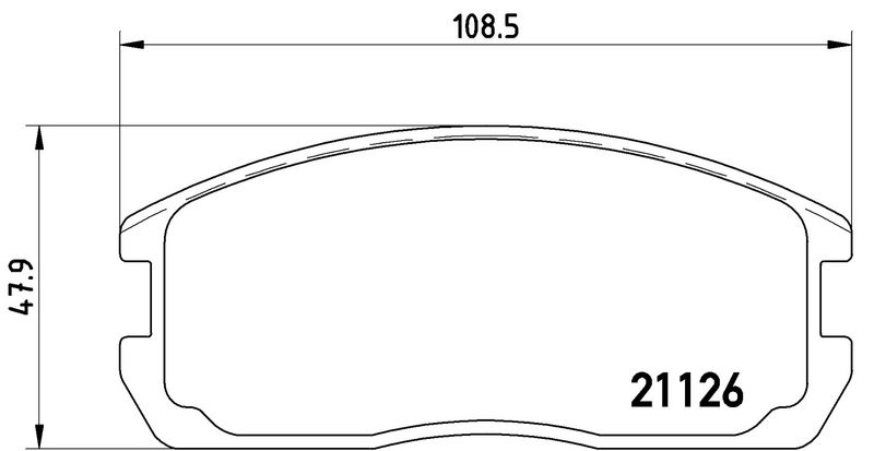 BREMBO P54009 Diskinių stabdžių kaladėlių komplektas