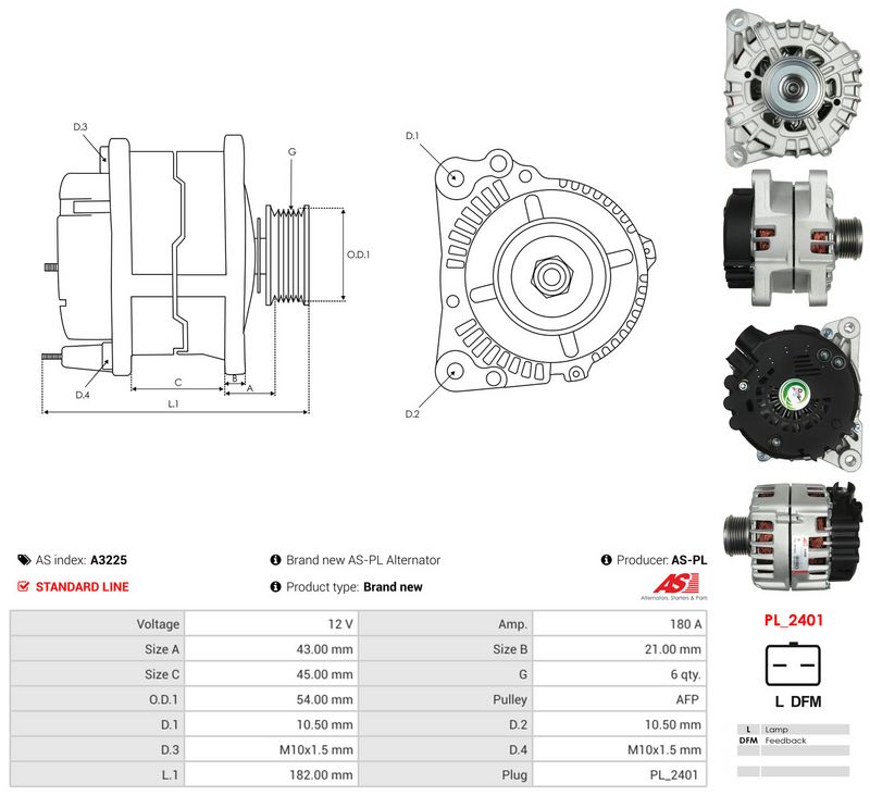 Generaator, AS-PL A3225