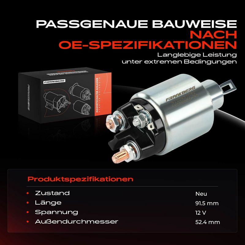 Frankberg 5481FB0058780 Solenoid Switch, starter