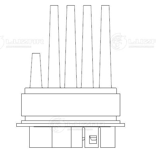 Резистор, компресор салону, Luzar LFR2167