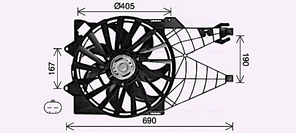 AVA QUALITY COOLING ventilátor, motorhűtés FT7614