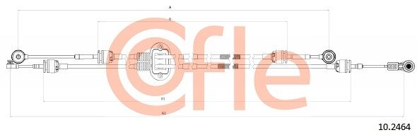 Тросовий привод, коробка передач, Cofle 92.10.2464