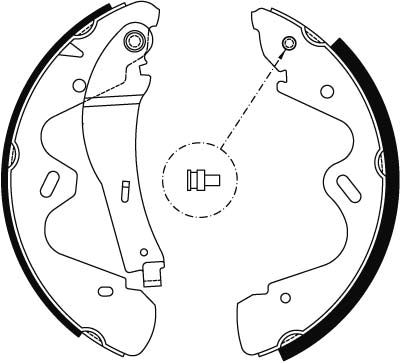 TRW GS8483 Brake Shoe Set