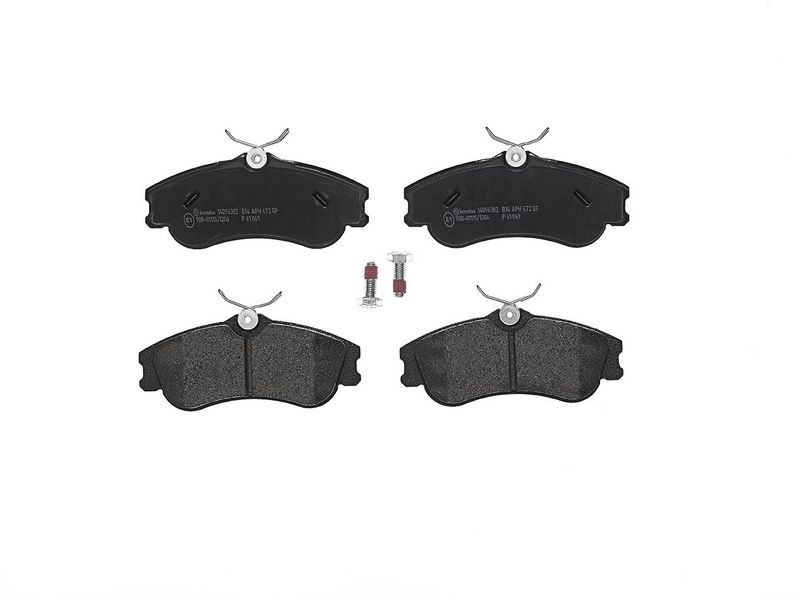 Piduriklotsi komplekt, ketaspidur, BREMBO P 61 069