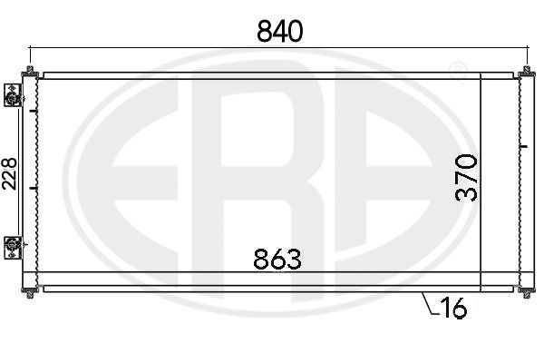 Конденсатор, система кондиціонування повітря, Era 667144