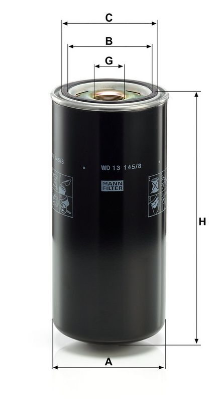 MANN-FILTER WD13145/8 FILTER carPARTS Exhaust Tip