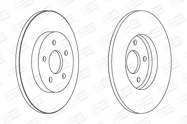 CHAMPION FORD диск гальмівний задній Mondeo 00-