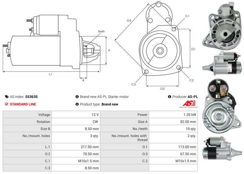 AS-PL S5363S Starter
