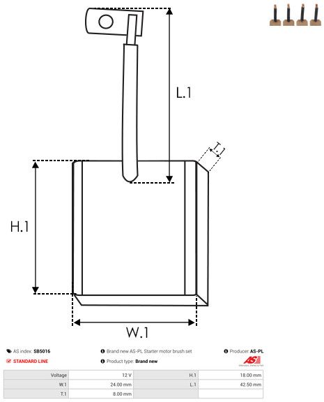 Süsinikuhari, starter, AS-PL SB5016