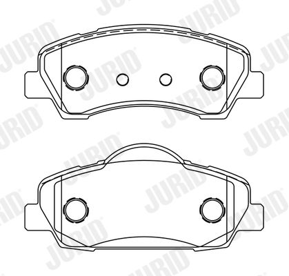 JURID PEUGEOT гальмівні колодки передній 308 II 13-
