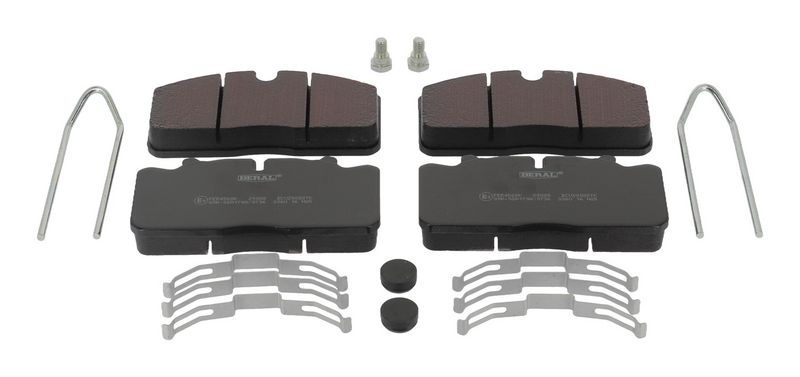 Remblokken set Achter/Voor WABCO PAN 17 past: DAF CF, LF 45, XF 105, XF 106, XF II, XG, XG+  IVECO EUROCARGO I-III, EUROCARGO IV, EUROCARGO V, EUROFIRE II, STRALIS II BE110C-OM926.947 06.93-