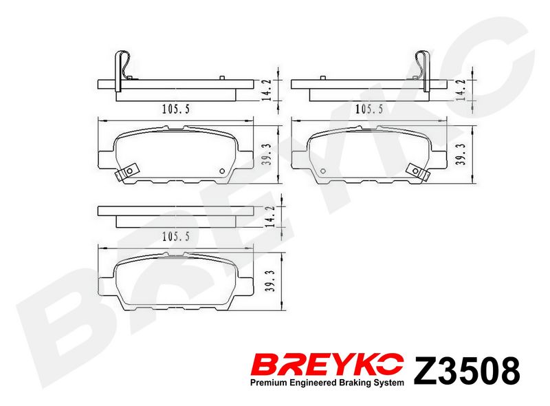 DAVID VASCO Z3508 Stabdžių trinkelių rinkinys, diskinis stabdys