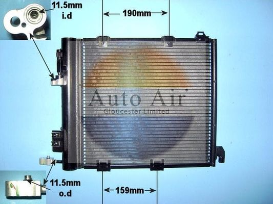 Auto Air Gloucester 16-1236 Condenser, air conditioning