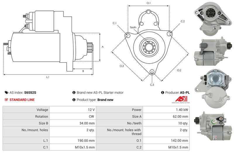 AS-PL S6552S Starter