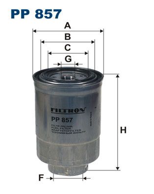 FILTRON Üzemanyagszűrő PP 857