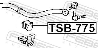 FEBEST TSB-775 Mounting, stabiliser bar