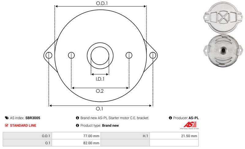 Starterikaas, Karburaator, AS-PL SBR3005