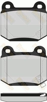 Brake Engineering Brake Pad Set, disc brake PA1588