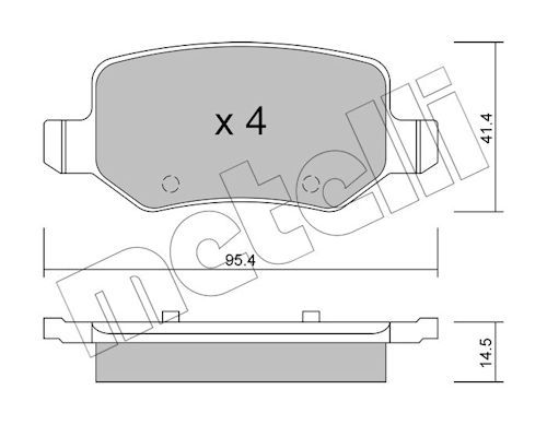 Plaquettes+de+frein+à+disque METELLI 22-0565-0