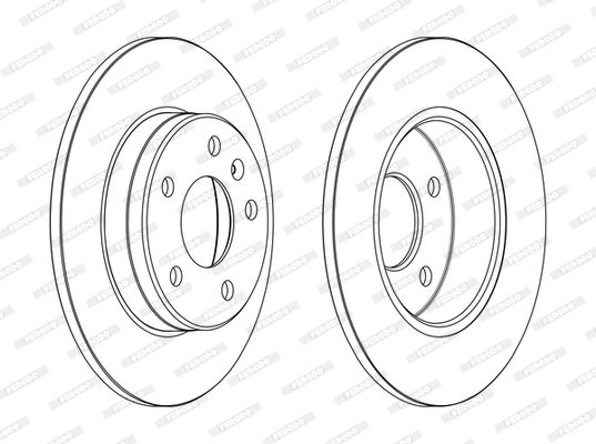 Гальмівний диск, Ferodo DDF2508C