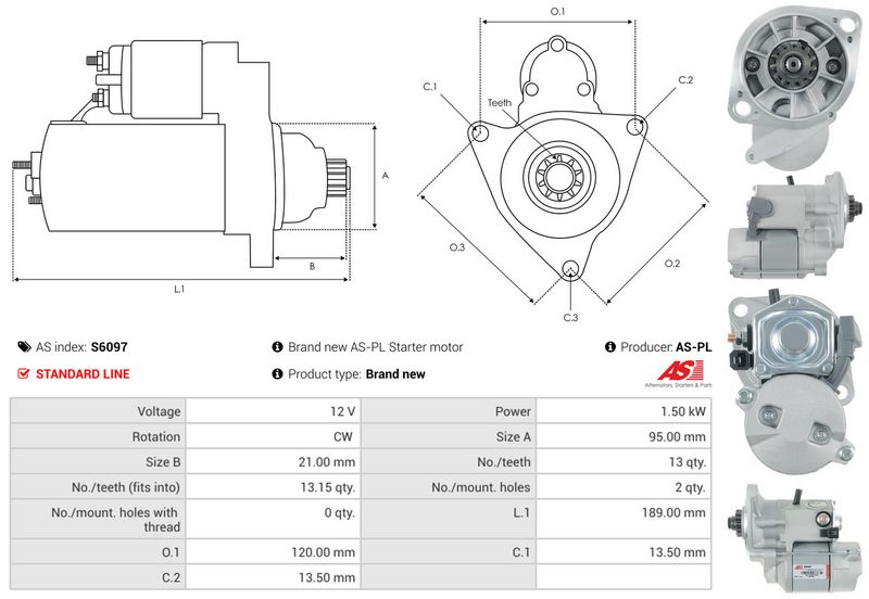 AS-PL S6097 Starter