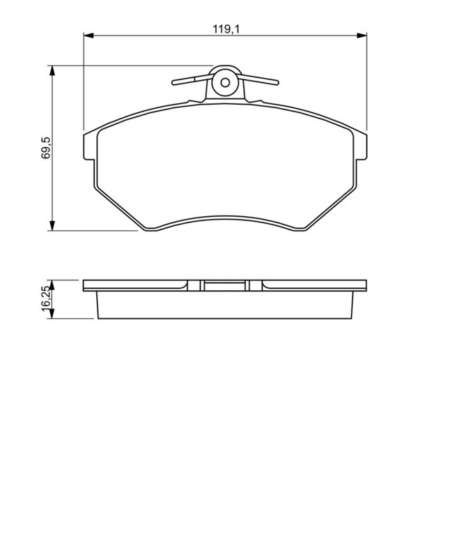 BOSCH Plaquettes de frein à disque 0 986 460 943