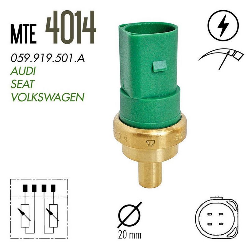 MTE-Thomson 4014 Aušinimo skysčio temperatūros daviklis