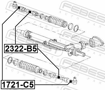 FEBEST 1721-C5 Tie Rod End